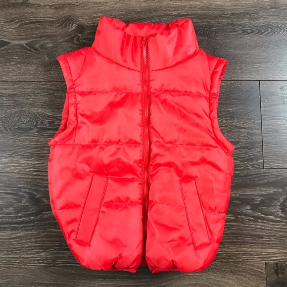 Universal Back To The Future Boys Vintage 90s Marty McFly Red Puffer Vest Size M - Picture 1 of 5